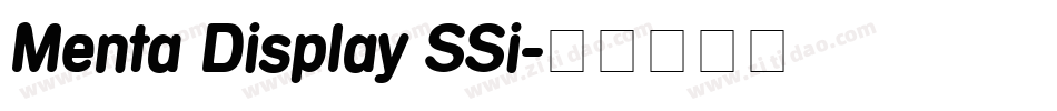 Menta Display SSi字体转换
